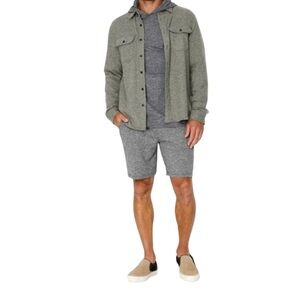 7 Diamonds Generation Solid Sweater Flannel Olive Button Up Men’s Size Medium